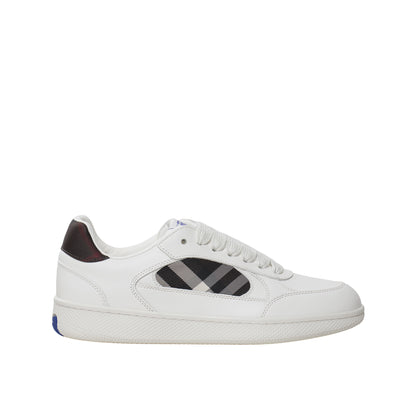 Burberry Italian Leather & Textile Sneakers – White, Men's