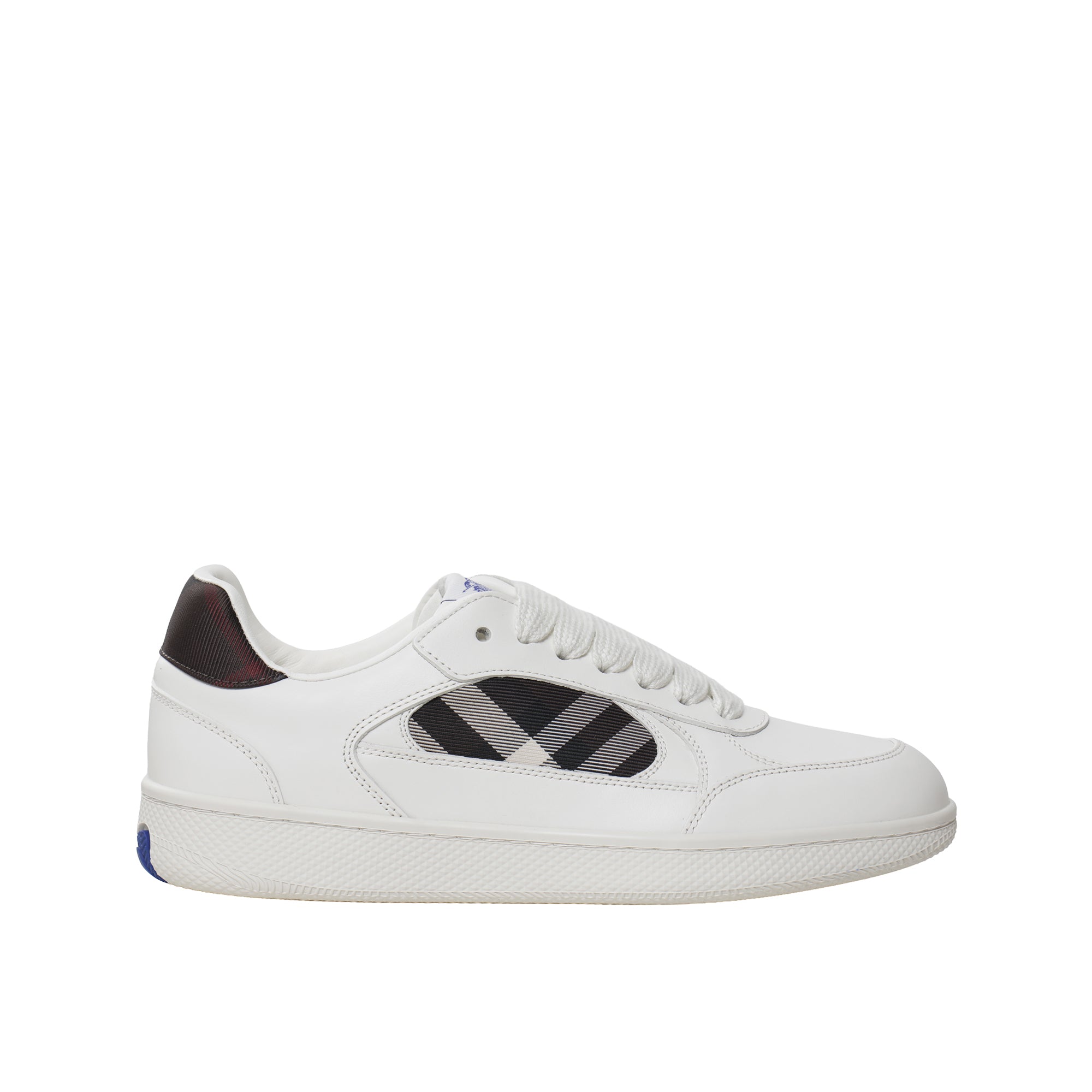 Burberry Italian Leather & Textile Sneakers – White, Men's