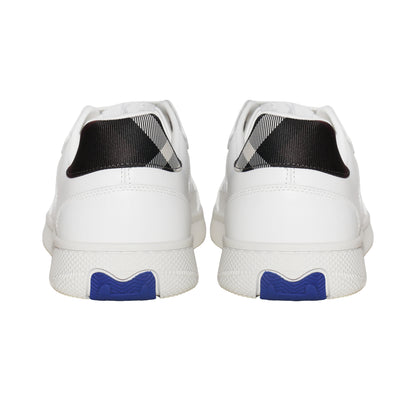 Burberry Italian Leather & Textile Sneakers – White, Men's