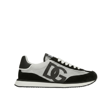 Dolce & Gabbana Leather Sneakers – Black & White, Men's