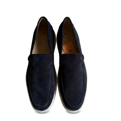 Tod's Leather Loafers – Navy Blue, Men's