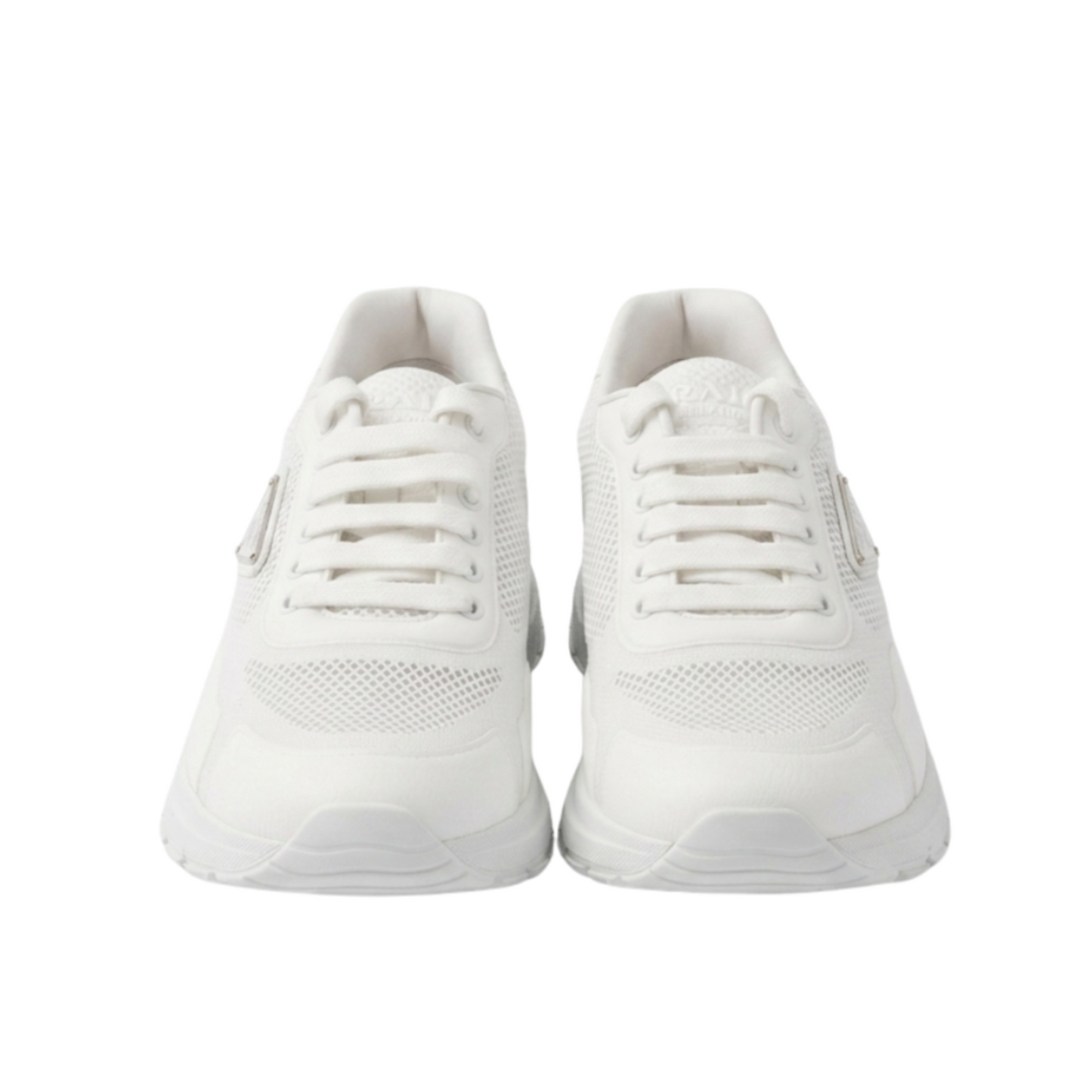 Prada Leather & Textile Sneakers – White, Men's
