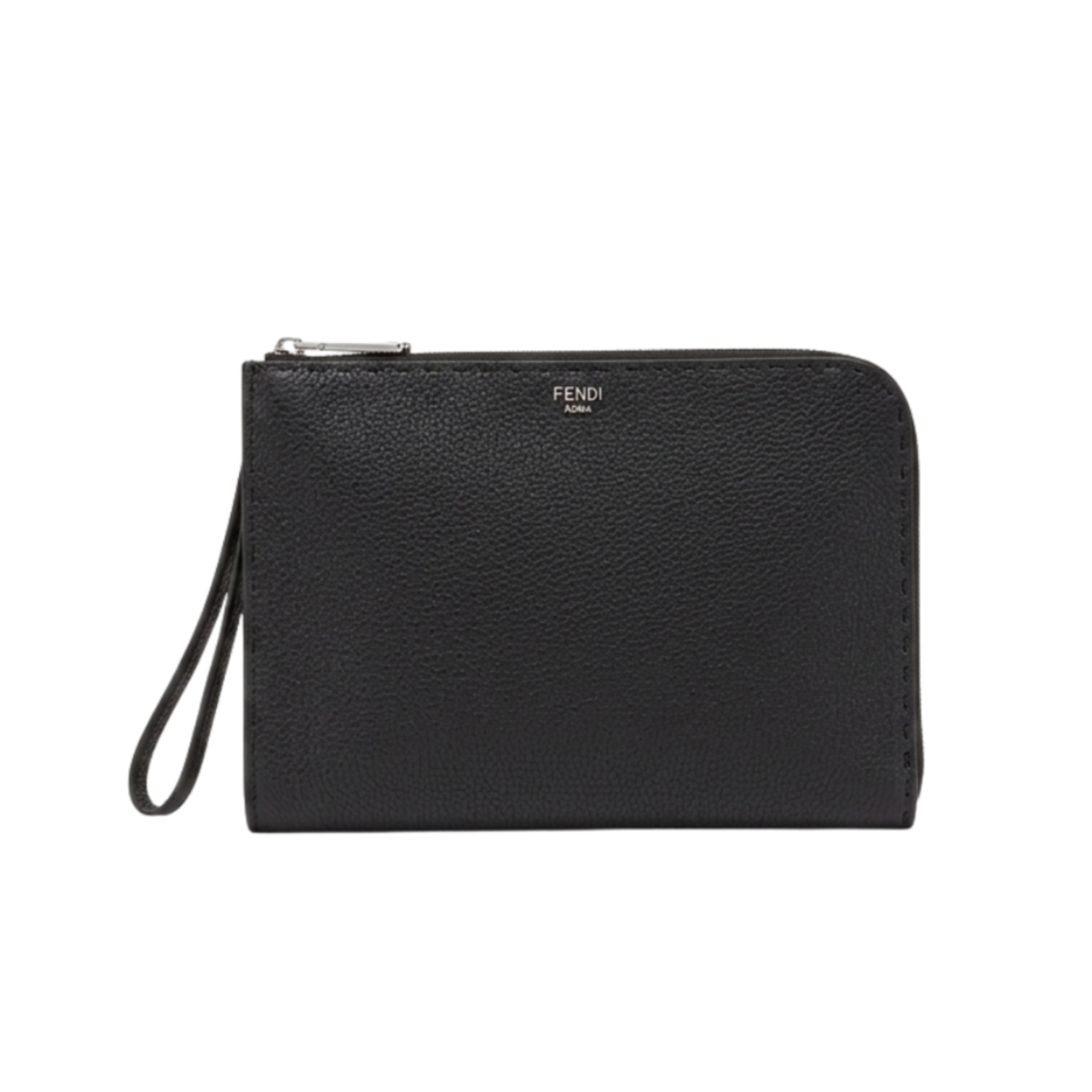 Fendi Leather Pouch Bag – Black, Men's