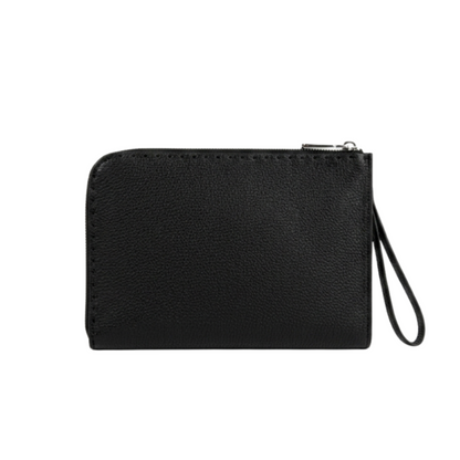 Fendi Leather Pouch Bag – Black, Men's