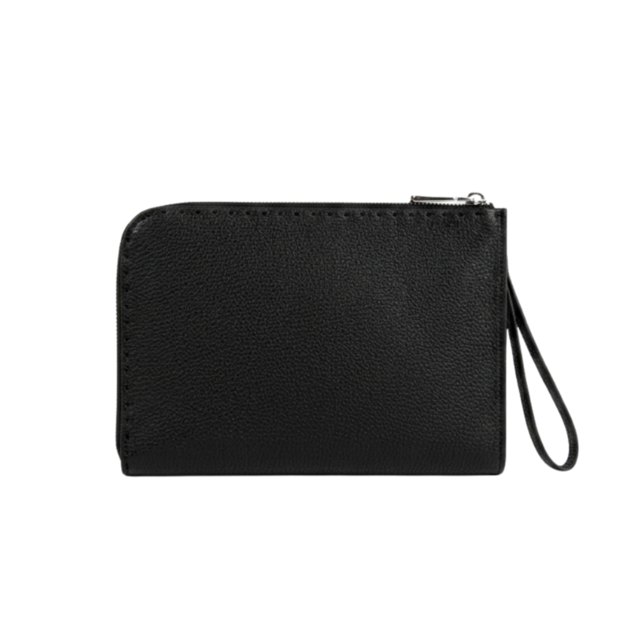 Fendi Leather Pouch Bag – Black, Men's