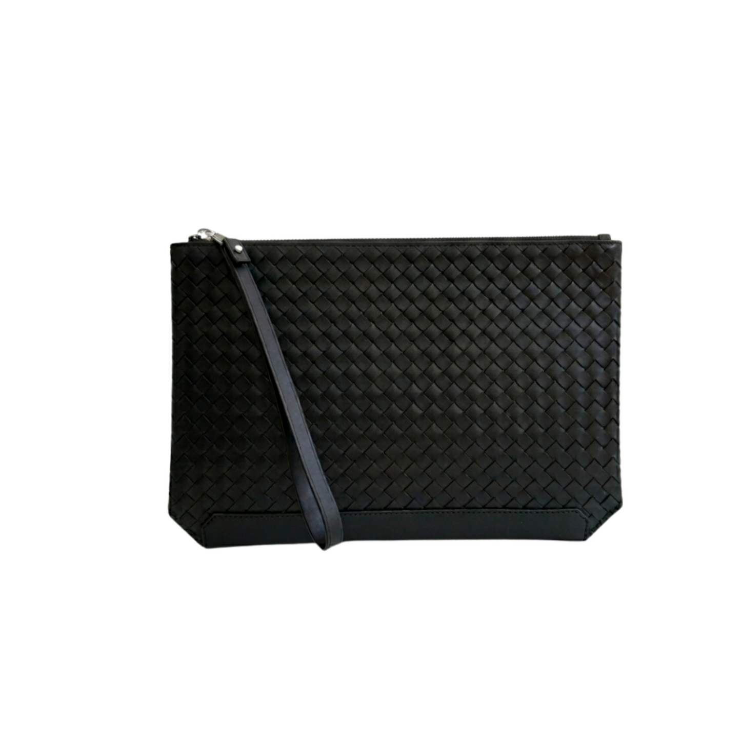 Bottega Veneta Leather Pouch Bag – Black