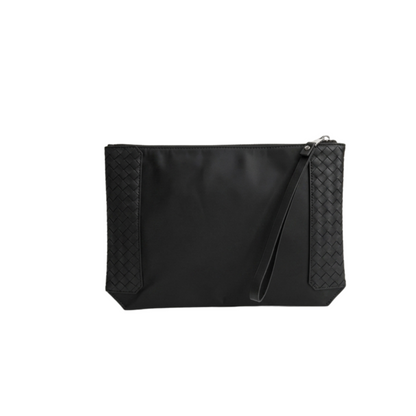 Bottega Veneta Leather Pouch Bag – Black