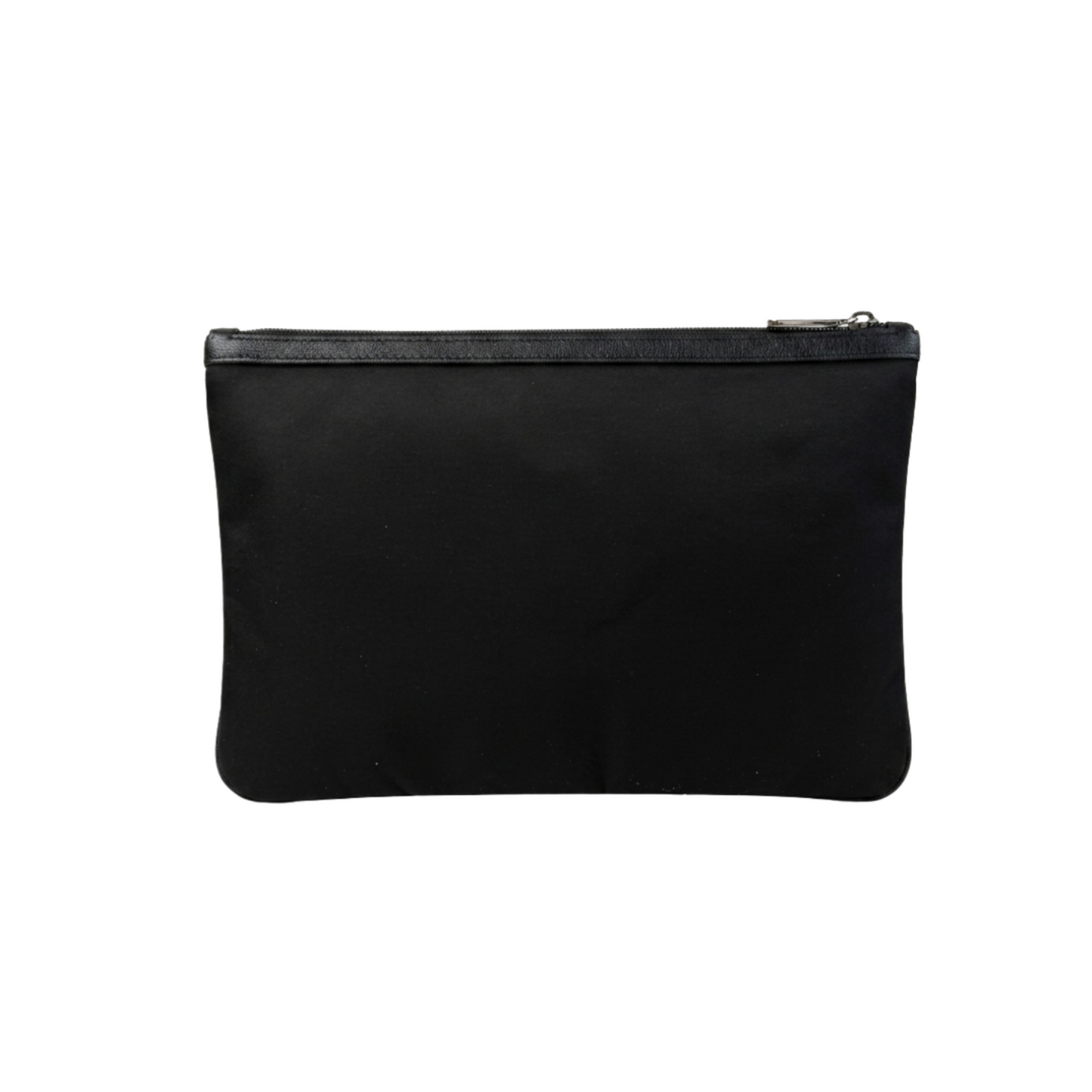 Dolce & Gabbana Leather Clutch Bag – Black & Silver