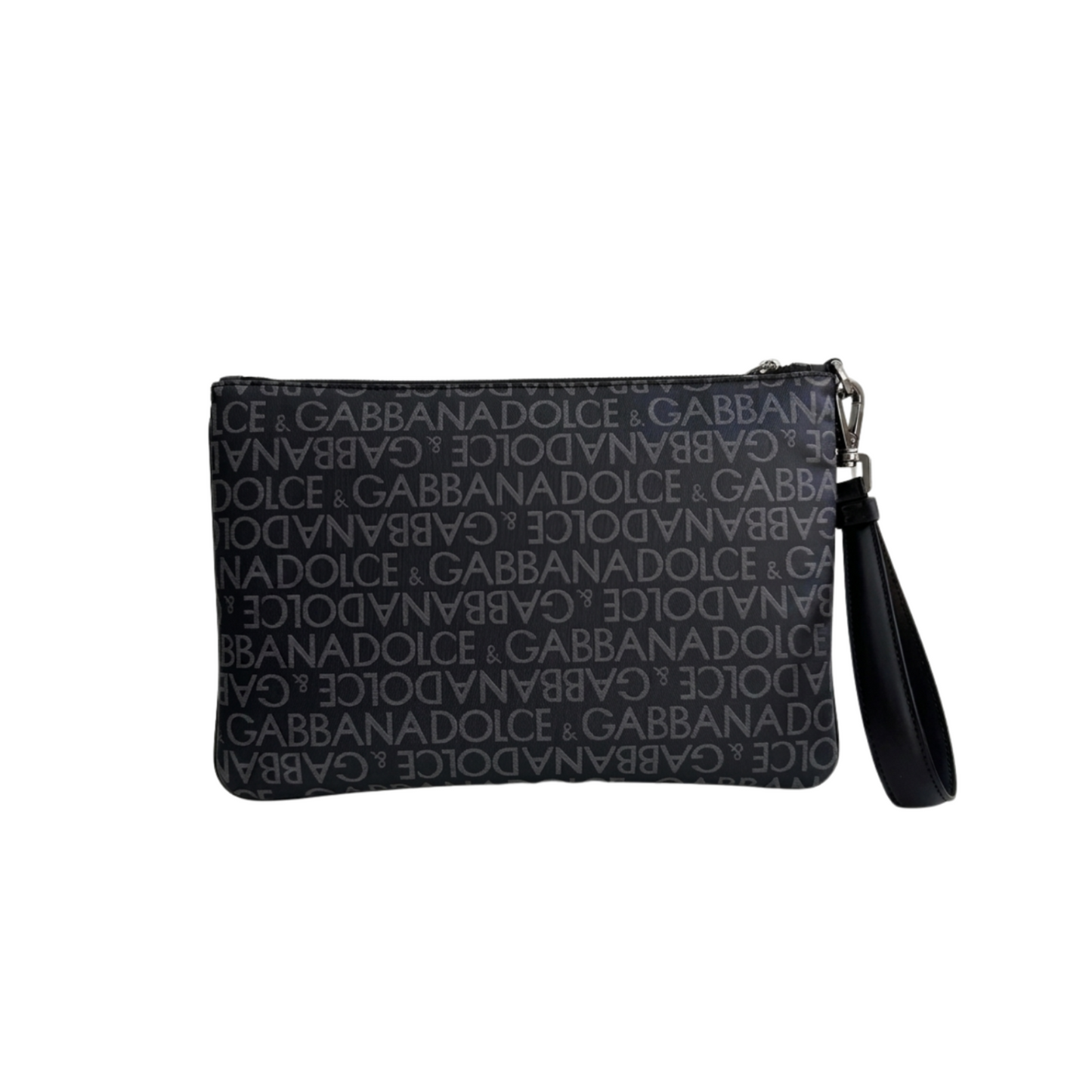 Dolce & Gabbana Fabric Clutch Bag – Black & Grey