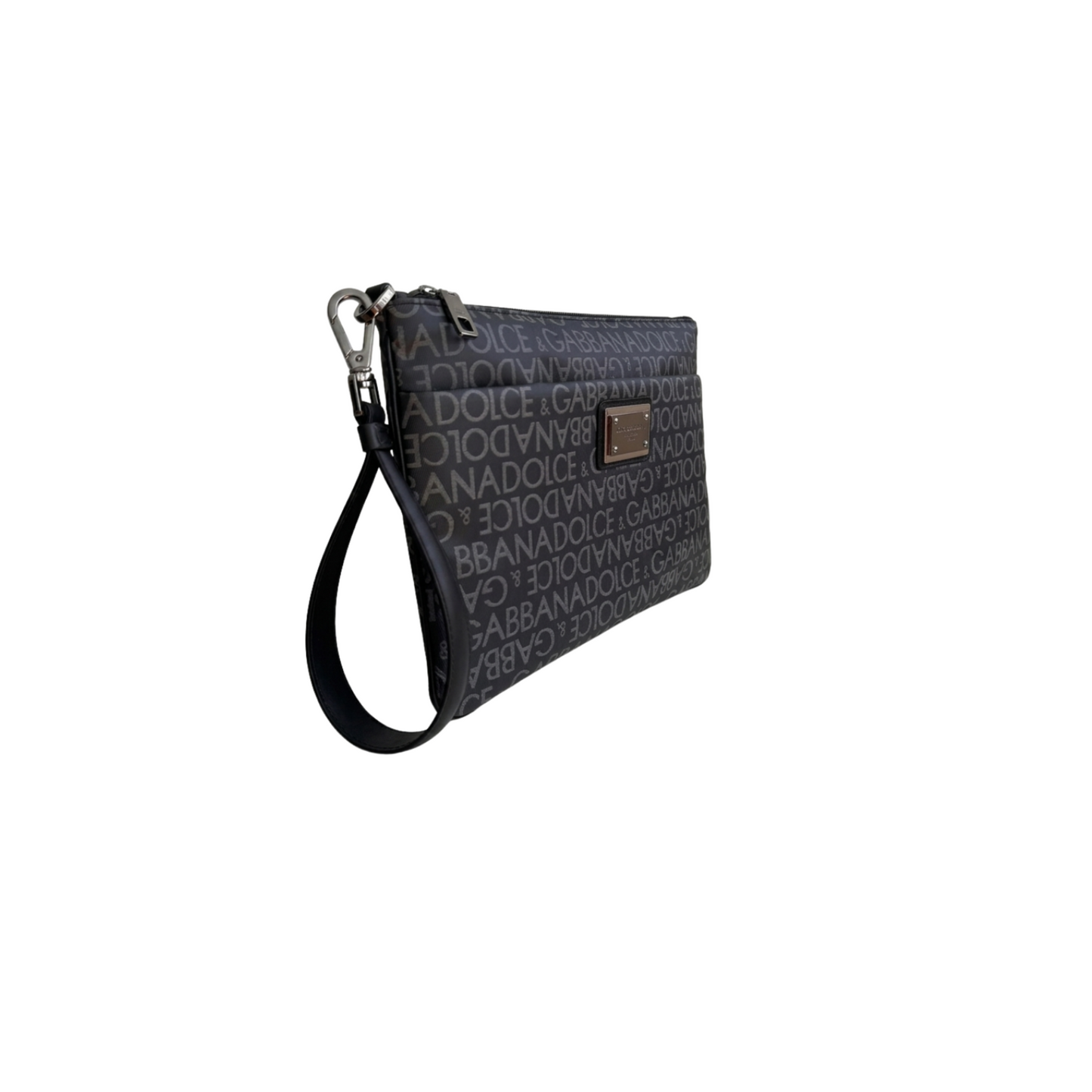 Dolce & Gabbana Fabric Clutch Bag – Black & Grey