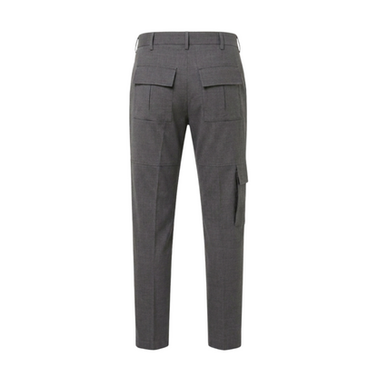 Eleventy Wool Cargo Trousers – Grey, Men's