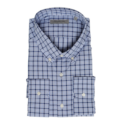 Corneliani Cotton Dress Shirt – Blue, Men's
