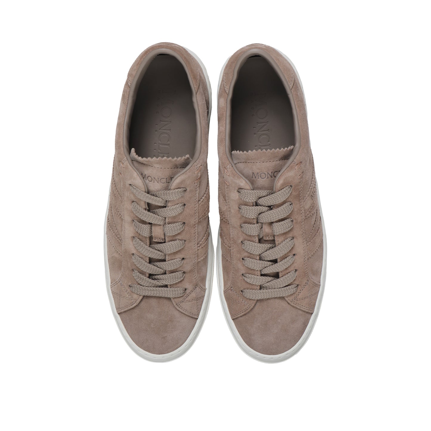 Moncler Italian Leather Sneakers – Beige, Men's