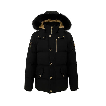 Moose Knuckles Neoshear 3Q Fur Trim Down Jacket – Men's | Black