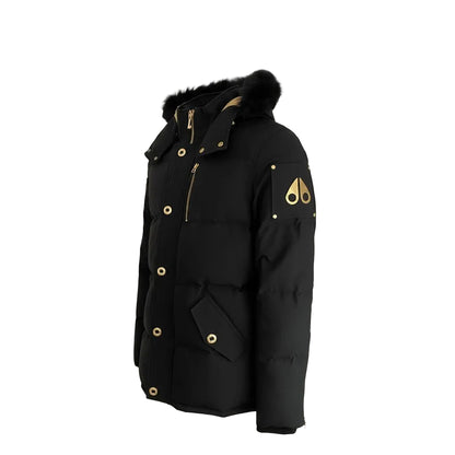 Moose Knuckles Neoshear 3Q Fur Trim Down Jacket – Men's | Black