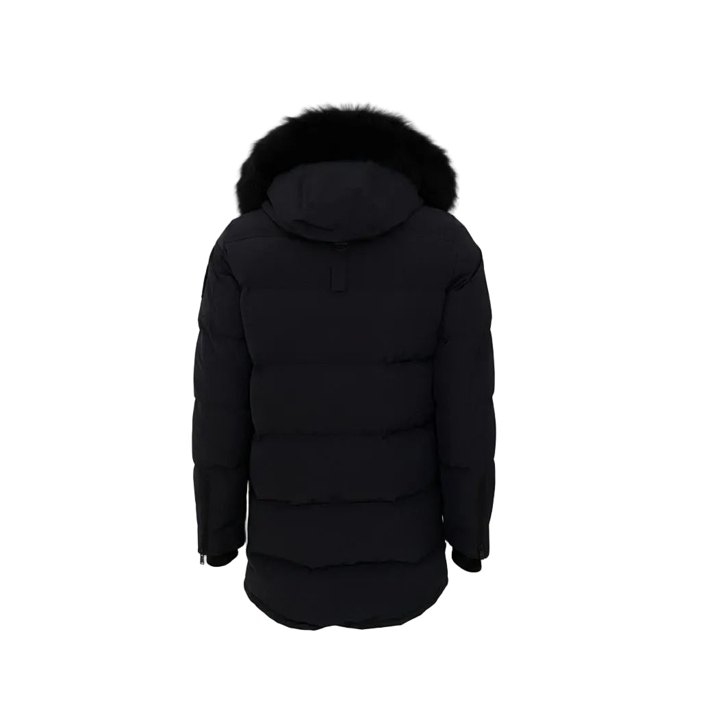 Moose Knuckles Big Ridge Fur Trim Parka – Navy Blue, Men's