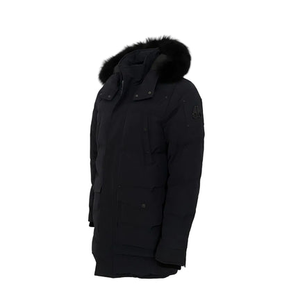 Moose Knuckles Big Ridge Fur Trim Parka – Navy Blue, Men's