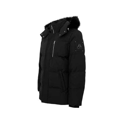 Moose Knuckles Cloude 3Q Fur Trim Down Jacket – Men's | Black