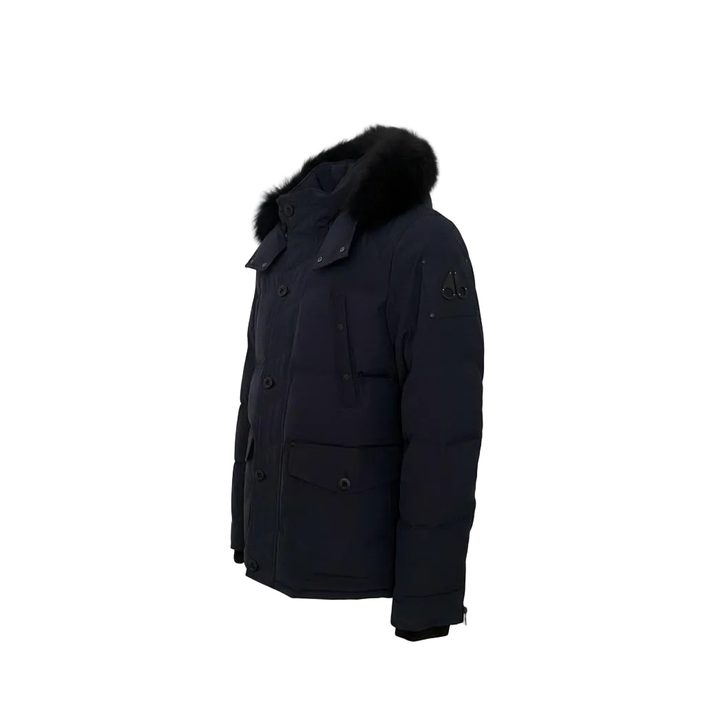 Moose Knuckles Round Island Down Jacket – Men's | Navy Blue