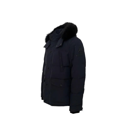 Moose Knuckles Round Island Down Jacket – Men's | Navy Blue
