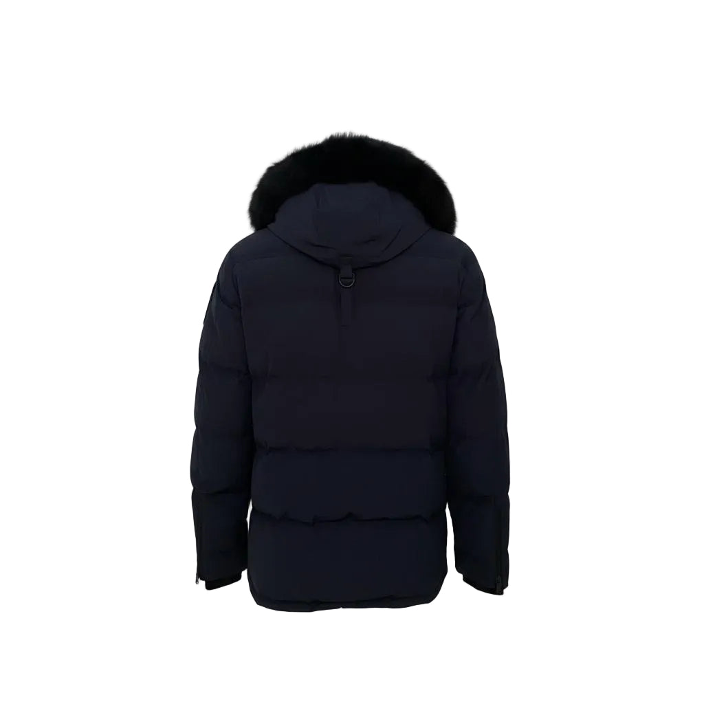 Moose Knuckles Round Island Down Jacket – Men's | Navy Blue