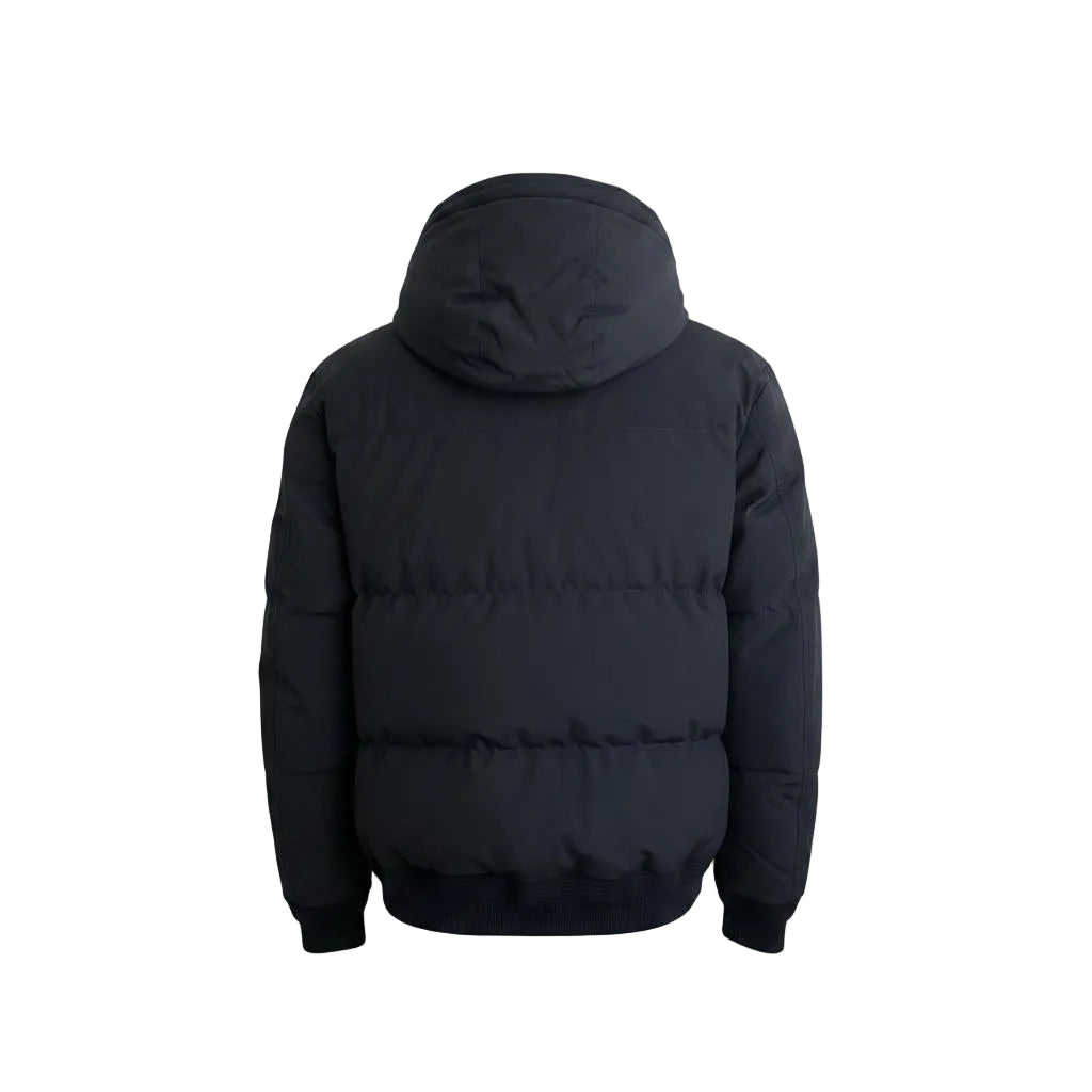 Moncler Down & Fur Jacket – Dark Blue, Men's