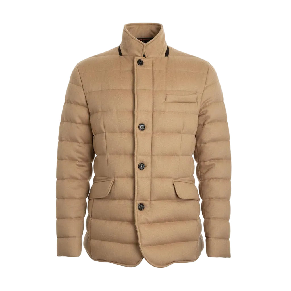 Moorer Zayn Camel Hair Down Jacket – Camel, Men's