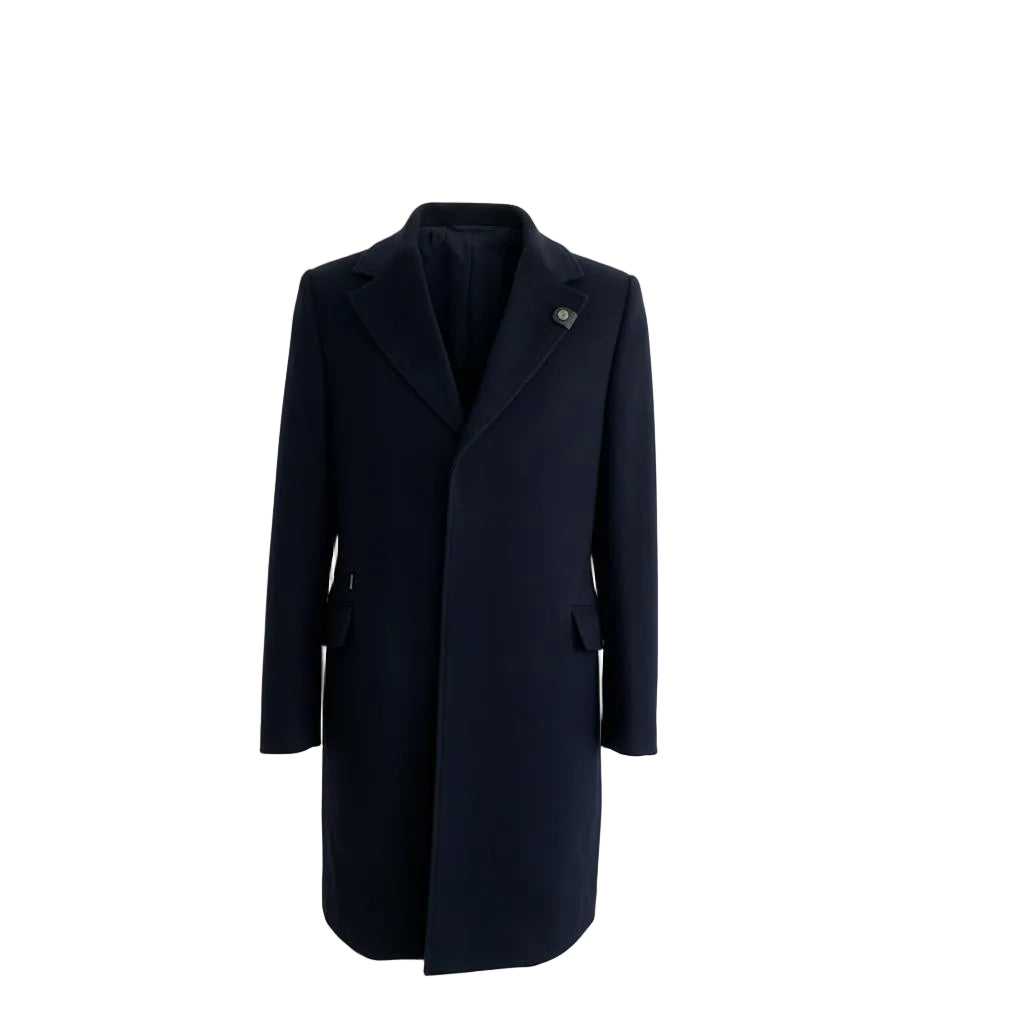 Moorer Carson Coat – Navy Blue, Men's