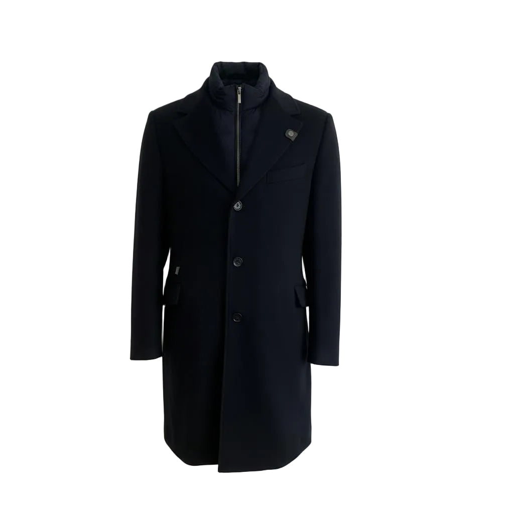 Moorer Carson Coat – Navy Blue, Men's
