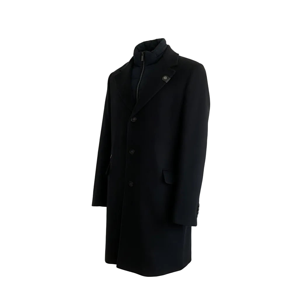 Moorer Carson Coat – Navy Blue, Men's