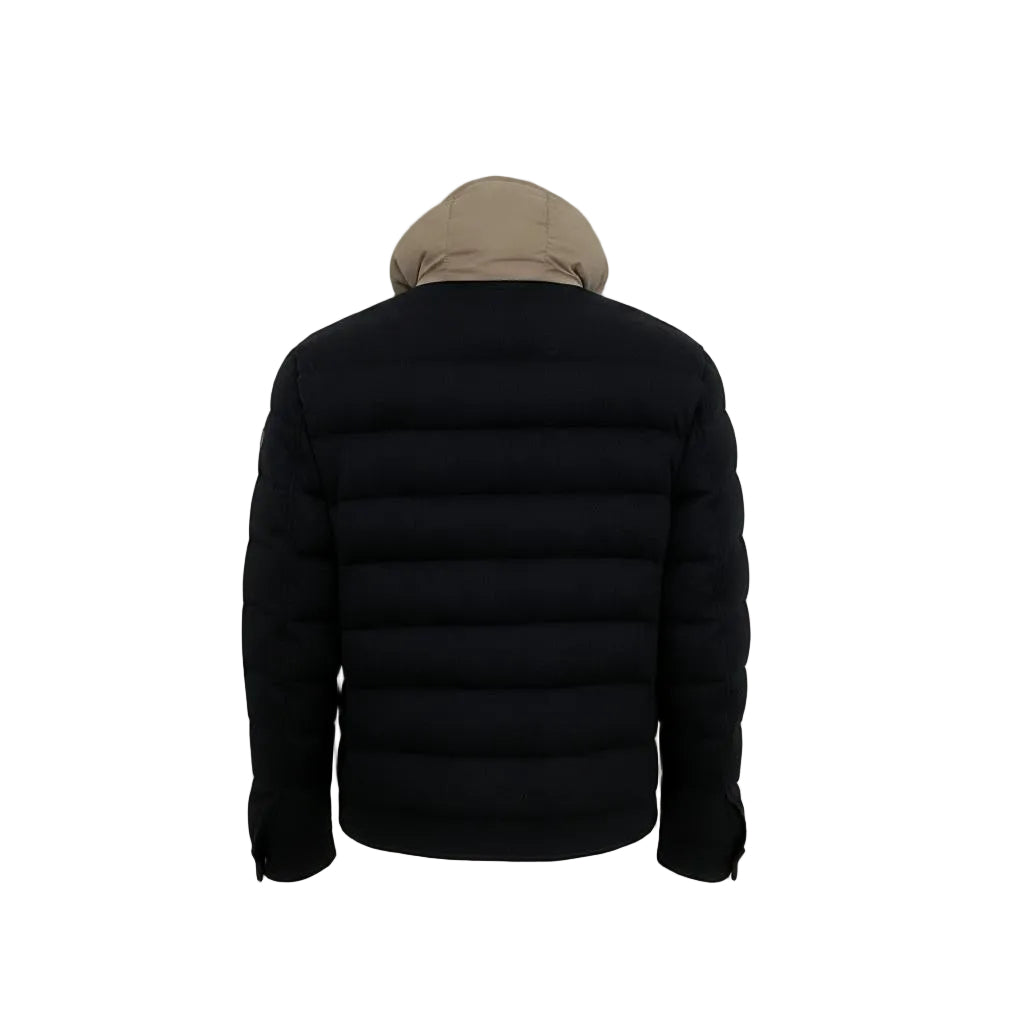Eleventy Silk-Cashmere Hoodie Jacket – Blue/Beige, Men's