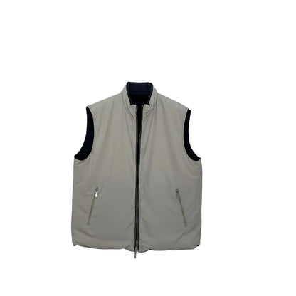 Eleventy Double Face Vest Loro Piana Rain System – Blue/Grey, Men's