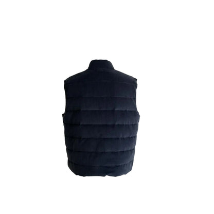 Eleventy Double Face Vest Loro Piana Rain System – Blue/Grey, Men's