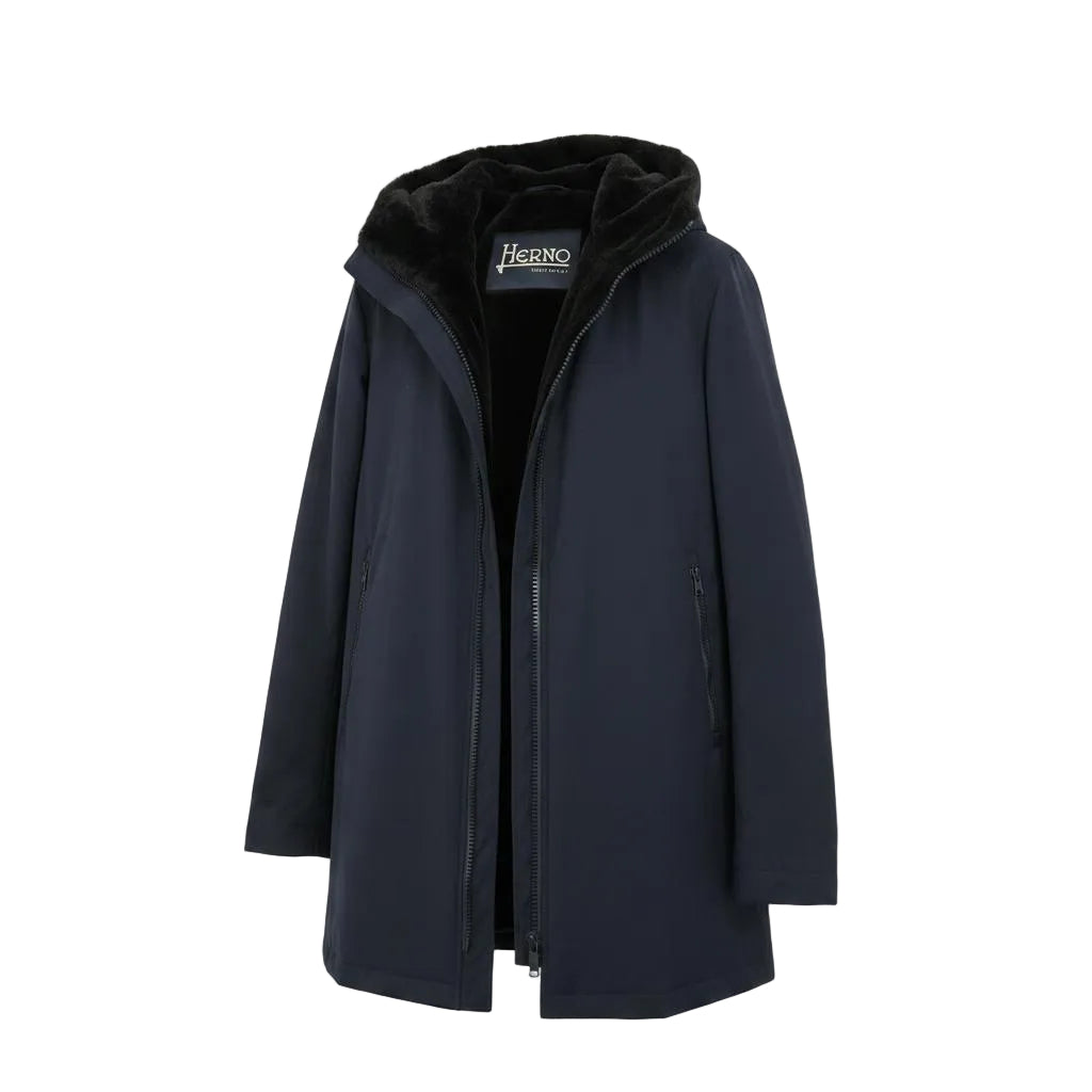 Herno Polyester Jacket – Navy Blue, Men's