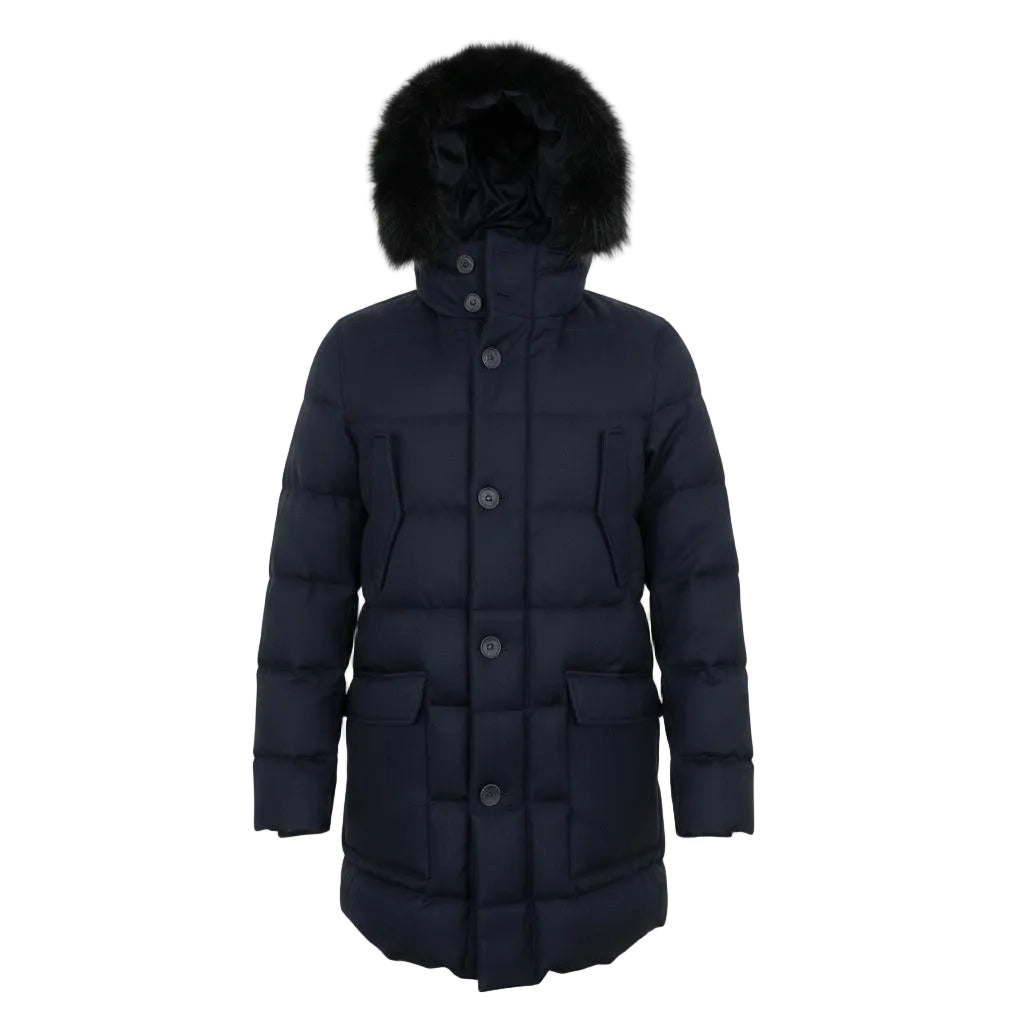 Herno PTFE Membrane Down Jacket – Navy Blue, Men's