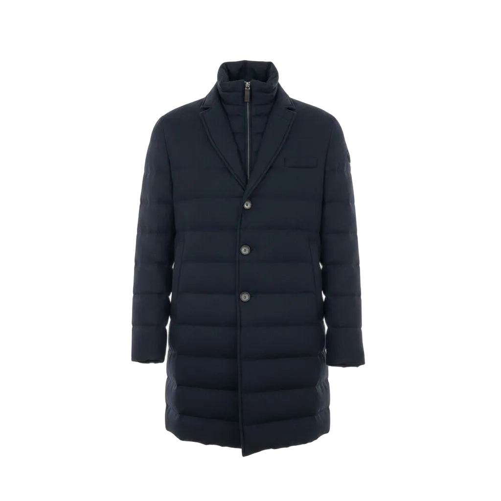 Herno Viscose-Wool Jacket – Navy Blue, Men's