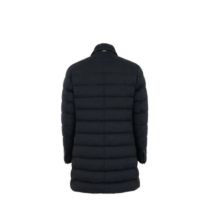 Herno Viscose-Wool Jacket – Navy Blue, Men's