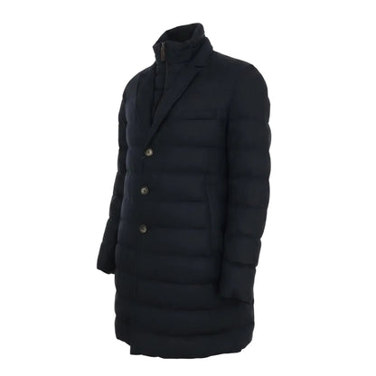 Herno Viscose-Wool Jacket – Navy Blue, Men's