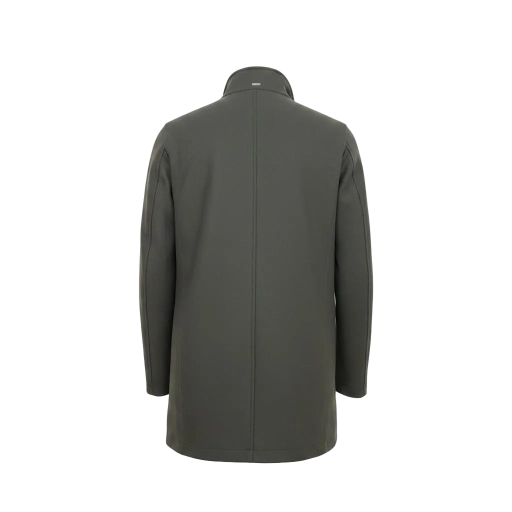 Herno Virgin Wool Coat – Grey/Green, Men's