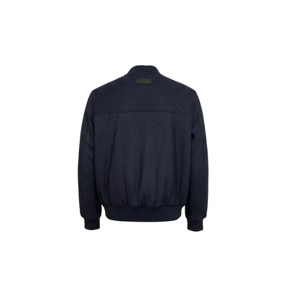 Brioni Wool-Cashmere Bomber Jacket – Navy Blue, Men's