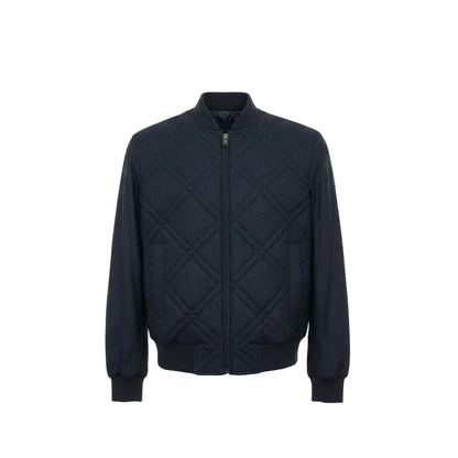 Brioni Wool-Cashmere Bomber Jacket – Navy Blue, Men's