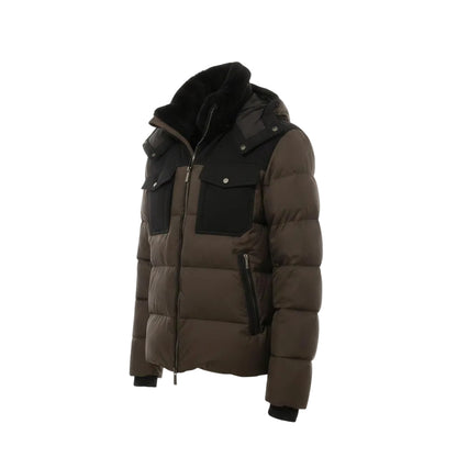 Moorer Alarick-Tosca Bomber Jacket – Brown/Black, Men's