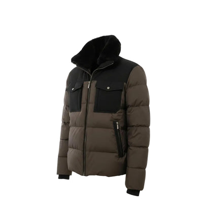 Moorer Alarick-Tosca Bomber Jacket – Brown/Black, Men's