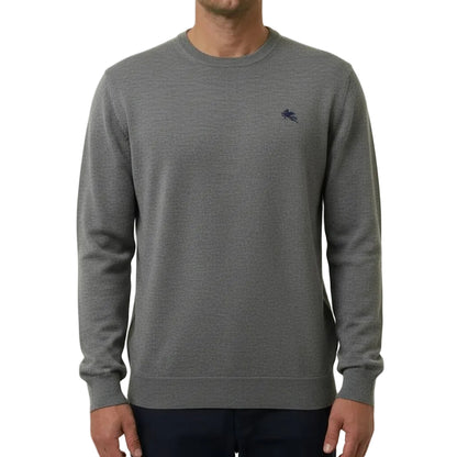 Etro Linen Sweater – Grey, Men's