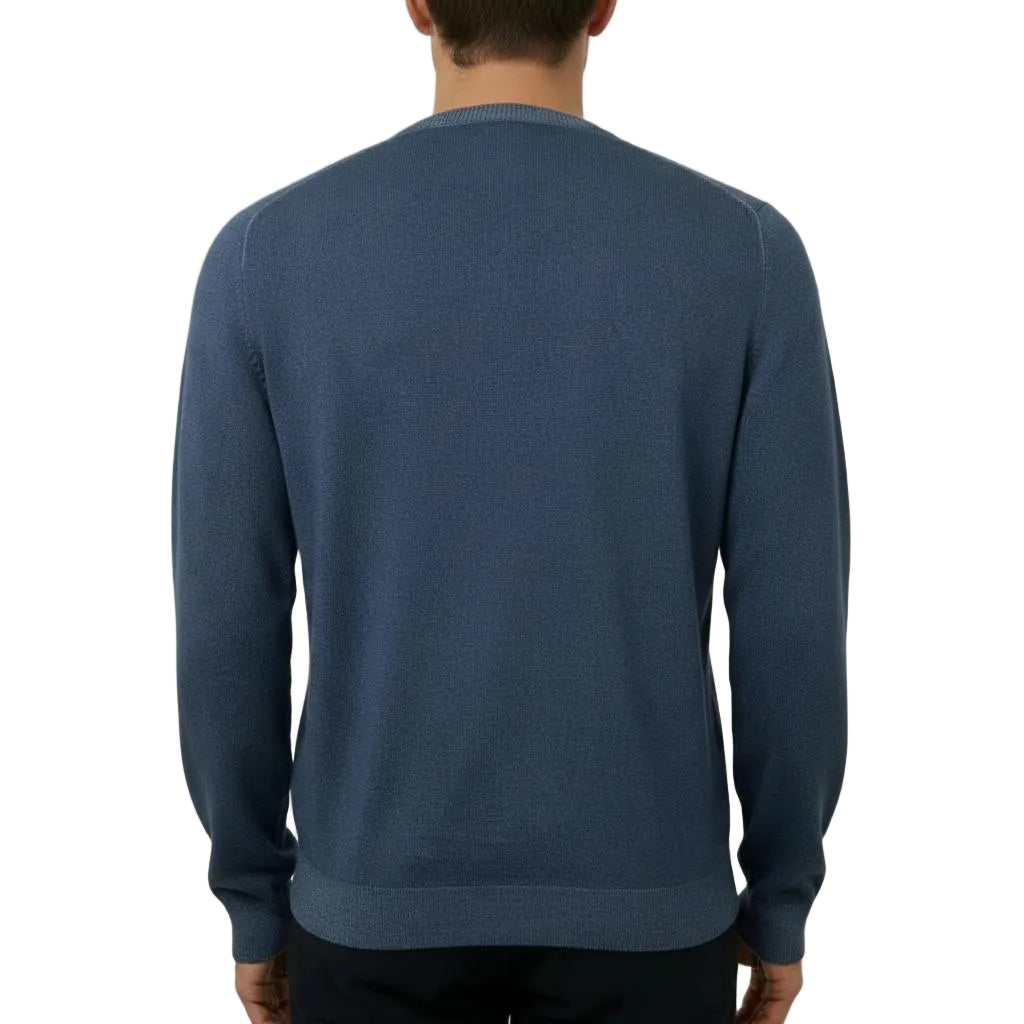 Etro Linen Sweater – Blue II, Men's