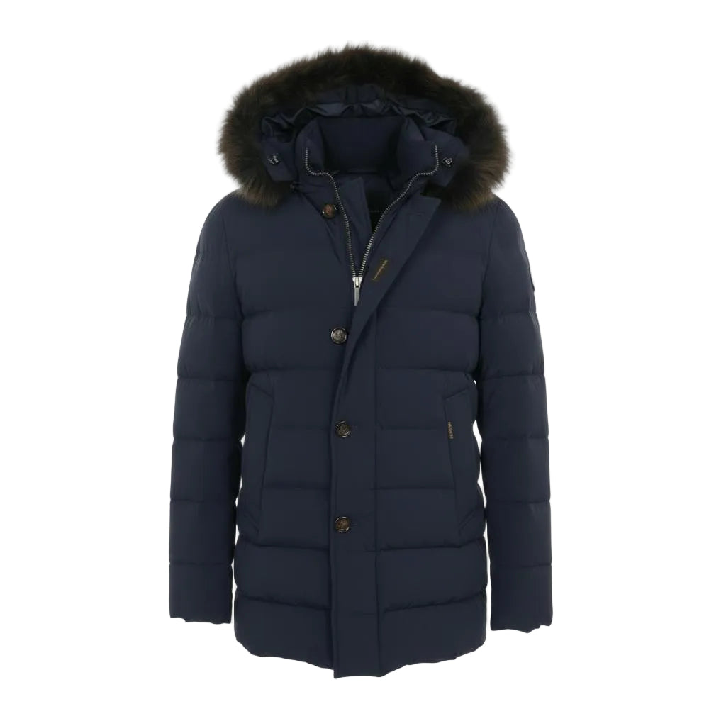 Moorer Moresco-KN Acqua Proof Jacket – Navy Blue, Men's