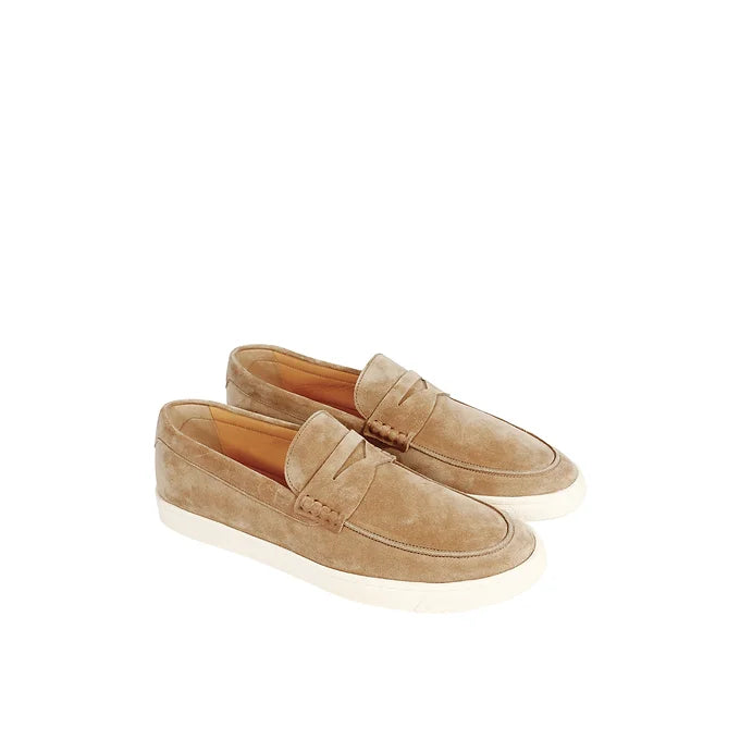 Brunello Cucinelli Beige Leather Loafers – Men's